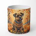 Caroline's Treasures DAC1023CDL Border Terrier Fall Decorative Soy Candle Nature Soy Wax Essential Oil Home Decor Ideal for Bedroom Kitchen Bath Office Gift, 10 oz by CarolinesTreasures