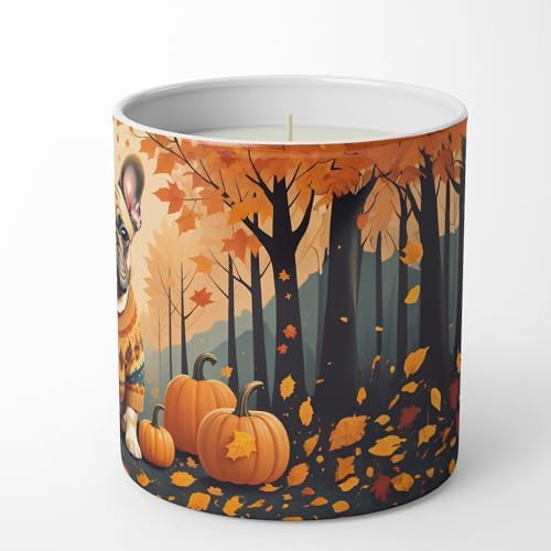 Caroline's Treasures DAC1046CDL Fawn French Bulldog Fall Decorative Soy Candle Nature Soy Wax Essential Oil Home Decor Ideal for Bedroom Kitchen Bath Office Gift, 10 oz - Image 5