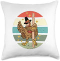holiday bird Throw Pillow by Unknown