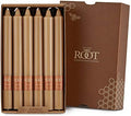 Root Candles 12-Count Unscented Smooth Candles, 9-Inch, Beeswax Color by RootCandles