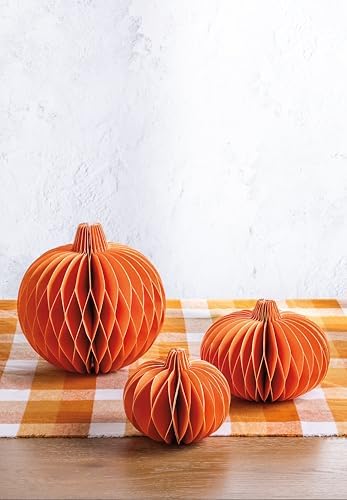 Mud Pie Thanksgiving Paper Pumpkin Sitter Set - Image 2