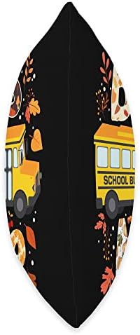 Leopard Pumpkins Bus Driver Fall Bus Aide Thanksgiving Throw Pillow - Image 2