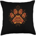 Cute Fall Dog Paw Print Pets Autumn Leaf Puppy Thanksgiving Throw Pillow by Unknown