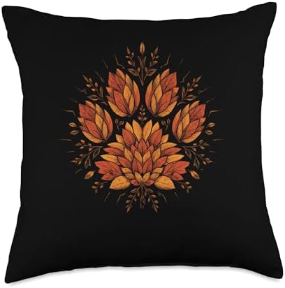 Cute Fall Dog Paw Print Pets Autumn Leaf Puppy Thanksgiving Throw Pillow by Unknown