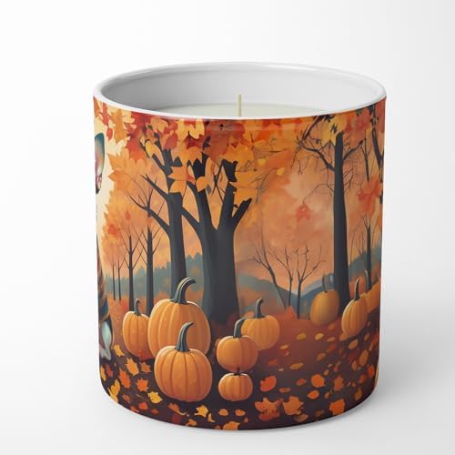 Caroline's Treasures DAC1035CDL Tricolor Chihuahua Fall Decorative Soy Candle Nature Soy Wax Essential Oil Home Decor Ideal for Bedroom Kitchen Bath Office Gift, 10 oz - Image 5