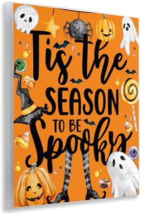 Spooky Season Halloween, 11 x 14 Inch Mounted Print on Wall Plaque
