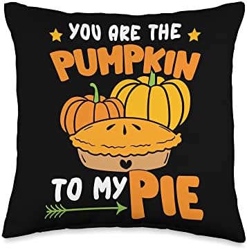 You Are The Pumpkin To My Pie | Cute Thanksgiving Day Throw Pillow by Unknown