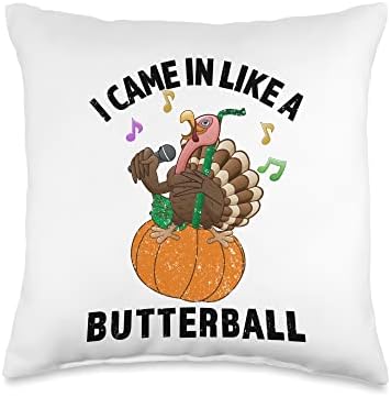 I Came In Like A Butterball Thanksgiving Turkey Costume Throw Pillow by Unknown