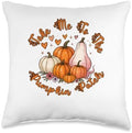 Thanksgiving Autumn Fall Take Me to The Pumpkin Patch Throw Pillow by Unknown