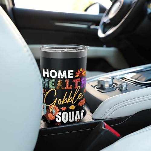 Home Health Gobble Squad Thanksgiving Matching Stainless Steel Insulated Tumbler - Image 6