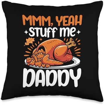 Thanksgiving Turkey Funny Thanksgiving Throw Pillow by Unknown
