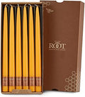 Root Candles 12-Count Unscented Hand-Dipped Tapers, 12-Inch, Butterscotch by RootCandles