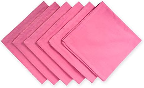 DII Solid Napkin Set Collection, 20x20, Flamingo, 6 Piece by DII