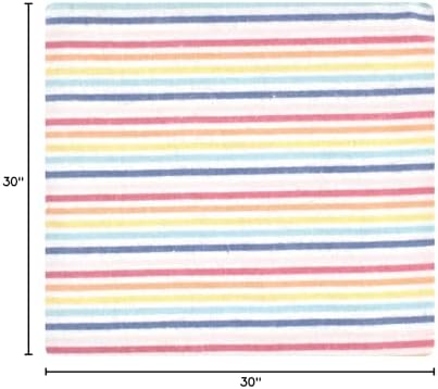 Hudson Baby Unisex Baby Cotton Poly Flannel Receiving Blankets, Creative Rainbow, One Size - Image 7