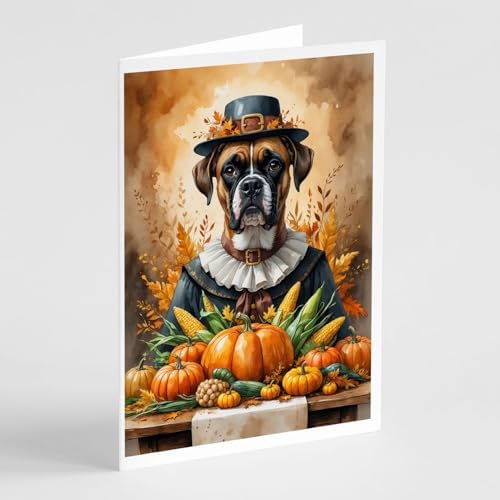 Caroline's Treasures Boxer Dogs Blank 5x7 Note Cards Set of 8 by CarolinesTreasures