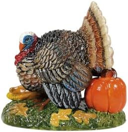 Department 56 Village Collection Accessories Thanksgiving Harvest Tom Turkey Figurine, 2.1 Inch, Multicolor