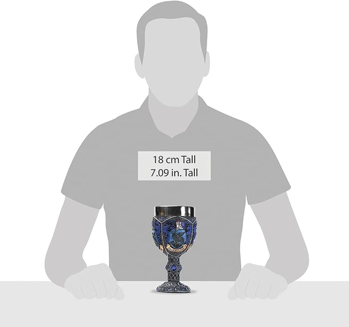 Enesco 6005060 Wizarding World of Harry Potter Ravenclaw Decorative Goblet Figurine, 7.09 Inch, Multicolor