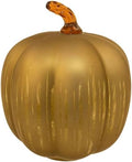 Boston International Glass Pumpkin with LED Light, Small, Bronze Starry by BostonInternational