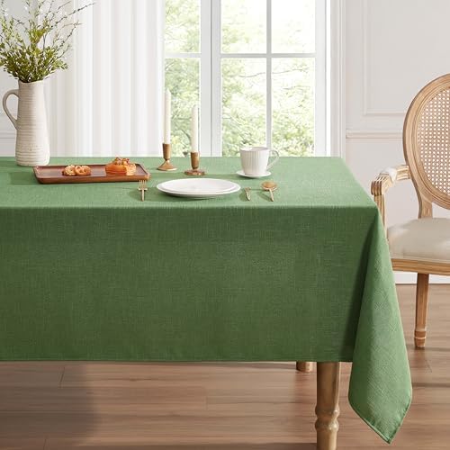 Laura Ashley Esme Decorative Tablecloth, 60" x 102", Olive - Image 4