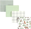 Hudson Baby Unisex Baby Cotton Flannel Receiving Blankets, Forest Animals, One Size by HudsonBaby