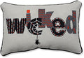 Pillow Perfect Indoor Halloween Wicked Lumbar Pillow, 11" x 17", Black