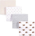 Hudson Baby Unisex Baby Cotton Flannel Receiving Blankets, Hedgehog, One Size by HudsonBaby