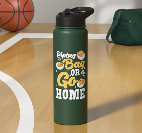 Piping Bag Or Go Home Deviled Egg Thanksgiving Stainless Steel Insulated Water Bottle - Image 7