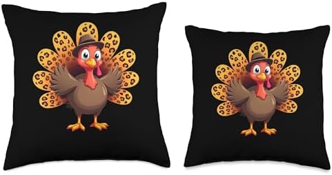 Thanksgiving Cute Turkey Throw Pillow - Image 3