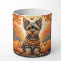 Caroline's Treasures DAC1081CDL Yorkshire Terrier Fall Decorative Soy Candle Nature Soy Wax Essential Oil Home Decor Ideal for Bedroom Kitchen Bath Office Gift, 10 oz by CarolinesTreasures