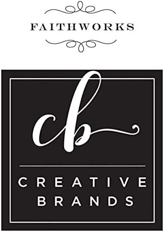 Creative Brands Faithworks - Whitewashed Wood Cross, 8 x 14-Inch, Carved Floral - Standing