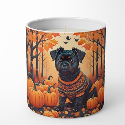 Caroline's Treasures DAC1001CDL Affenpinscher Fall Decorative Soy Candle Nature Soy Wax Essential Oil Home Decor Ideal for Bedroom Kitchen Bath Office Gift, 10 oz - Image 4
