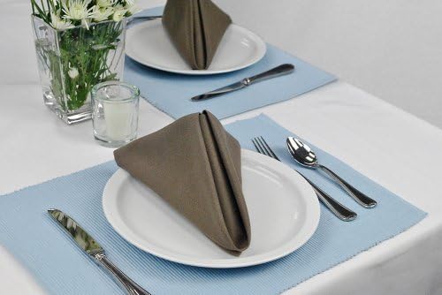 DII Solid Napkin Set Collection, 20x20, Brown, 6 Piece - Image 6