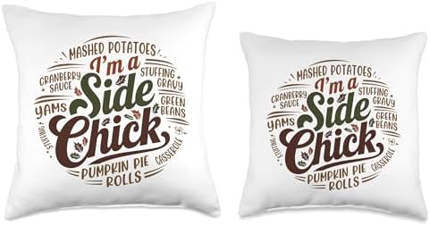 I'm A Side Chick, Grateful Thankful Blessed, Thanksgiving Throw Pillow - Image 3