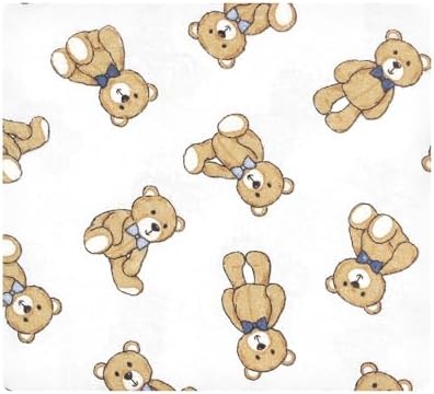 Hudson Baby Unisex Baby Cotton Flannel Receiving Blankets, Gentleman Bear, One Size - Image 3