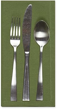 DII Cotton Cloth Dinner Napkins Set of 6, Oversized 20x20, Antique Green - Image 2