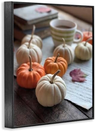 Cozy Pumpkin Harvest Coffee Mug, 11 x 14 Inch Framed Giclée Print - Image 2