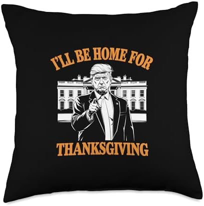 I'll Be Home For Thanksgiving Throw Pillow by Unknown