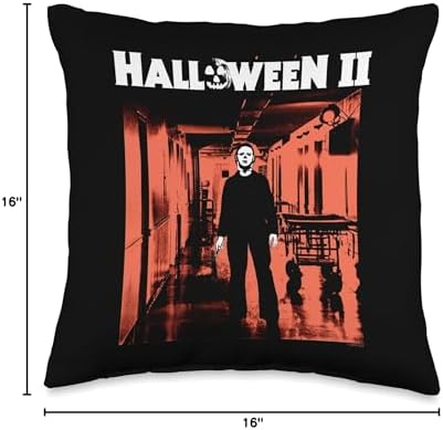 Halloween II Michael Myers Hospital Throw Pillow, 16x16, Multicolor