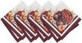 Autumn Heritage Turkey Engineered Napkins, Set of 4, Multicolor - 17" W x 17" L by Unknown