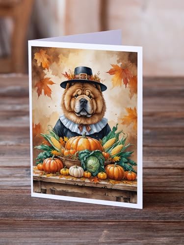 Caroline's Treasures Chow Chow Dogs Blank 5x7 Note Cards Set of 8 - Image 2