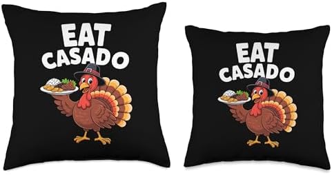 Thanksgiving Turkey Eat Casado Throw Pillow - Image 3