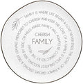 Pavilion Gift Company - Cherished Family - 10.5" Serving Tray Platter Plate Thanksgiving Fall Serveware Friendship Family by PavilionGiftCompany