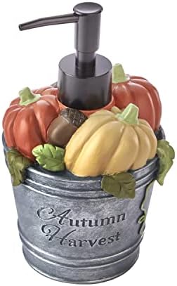 SKL Home Fall/Thanksgiving Harvest Bucket Soap/Lotion Dispenser, Multi - Image 2
