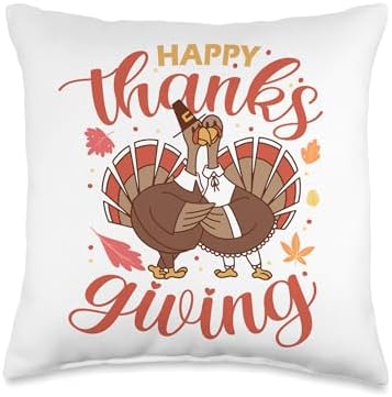 Thanksgiving Turkey Celebration Autumn Feast Throw Pillow by Unknown