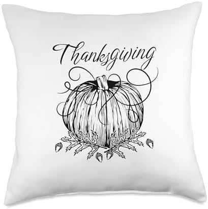 Thanksgiving Holiday Pumpkin for Fall for Autumn Throw Pillow by Unknown