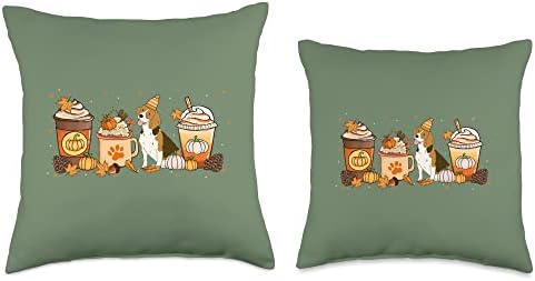 Beagle Coffee Pumpkin Spice Dog Lovers Fall Thanksgiving Throw Pillow - Image 3