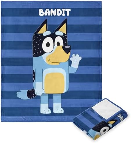 Northwest Bluey Silk Touch Throw Blanket, 50" x 60", Roll Call Bandit