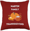 18 Loves Martin Family Matching Thanksgiving Throw Pillow, 18x18, Multicolor by Unknown