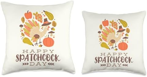 Happy Spatchcock Day Thanksgiving Throw Pillow - Image 3