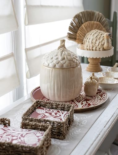 Boston International Cotton Table Runner Dining Room Tabletop Decorations for Home and Tablescapes, 72" x 13", Francis Cream - Image 2